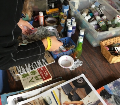 Art Journaling Workshop supplies