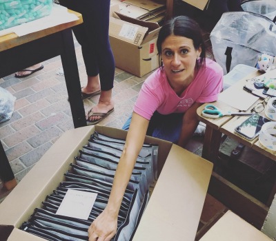 Packing the boxes meticulously